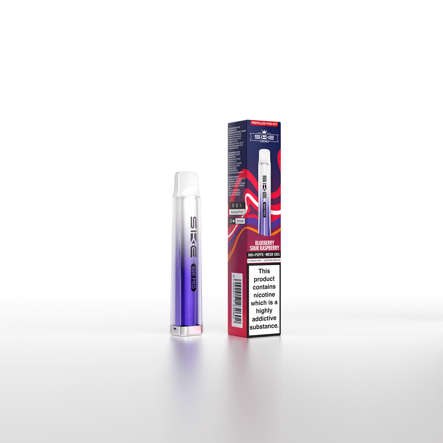 BLUEBERRY SOUR RASPBERRY - SKE PRO 600 KIT