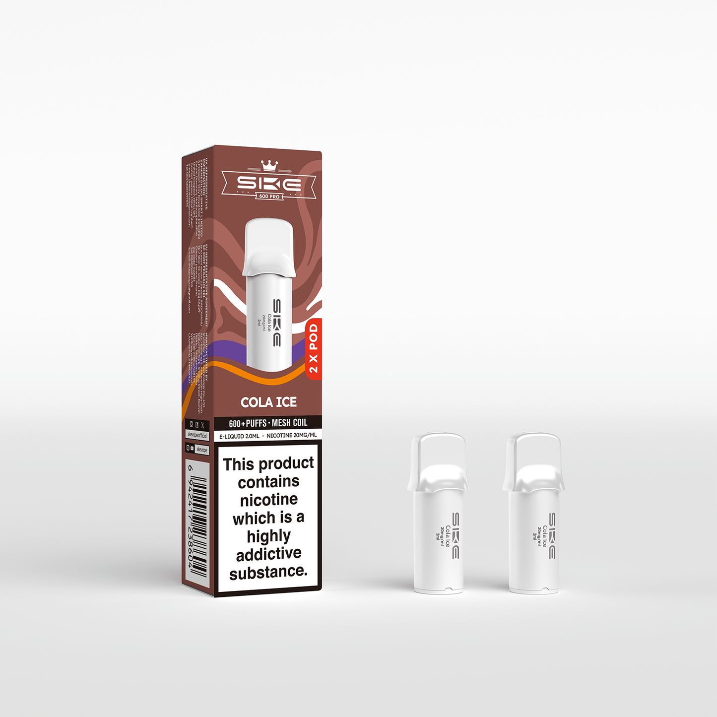 COLA ICE - SKE PRO 600 POD (10PACK)