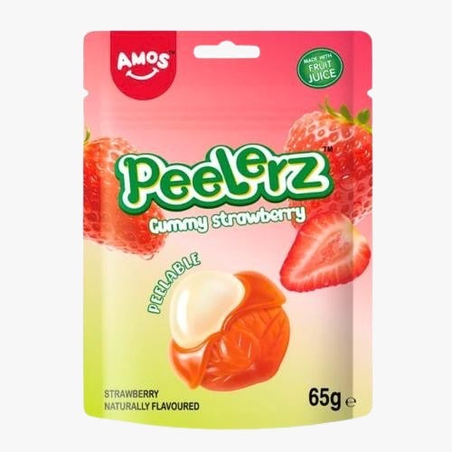 HALAL GUMMY STRAWBERRY PEELERZ (1x 65g)