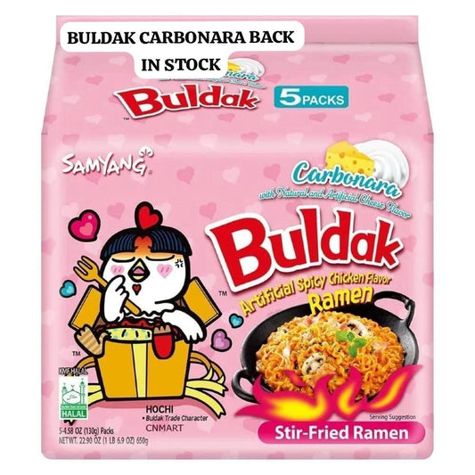 PINK CARBONARA BULDAK NOODLES (8X5)NO VAT