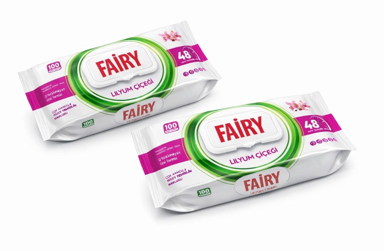FAIRY WIPES LILY FLOWER (100pack x12)