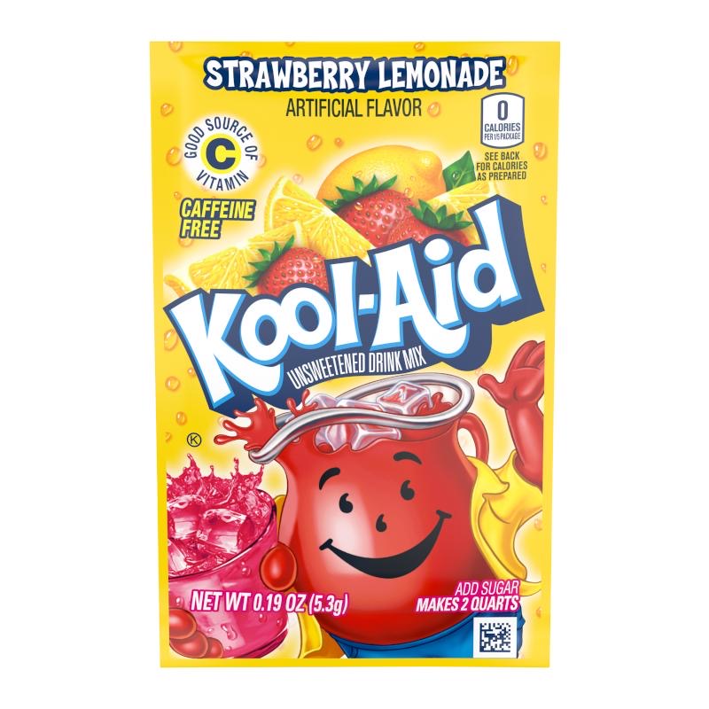STRAWBERRY LEMONADE KOOL AID DRINK MIX (48PK)