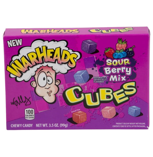 WARHEADS SOUR BERRY MIX CUBES THEATRE BOX (12 X 99g)