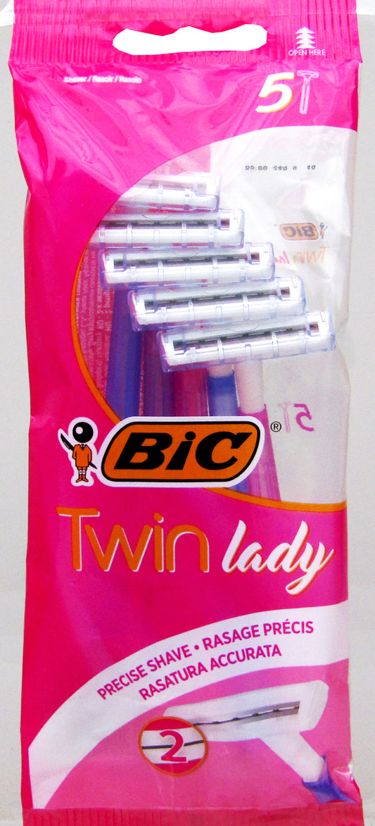 TWIN LADYS 5'S - BIC RAZORS (X20)