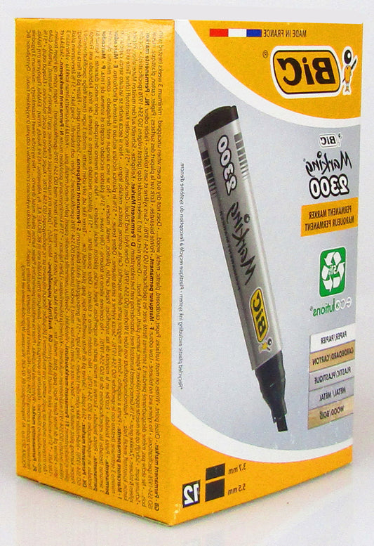 BLACK - BIC MARKERS (X12)