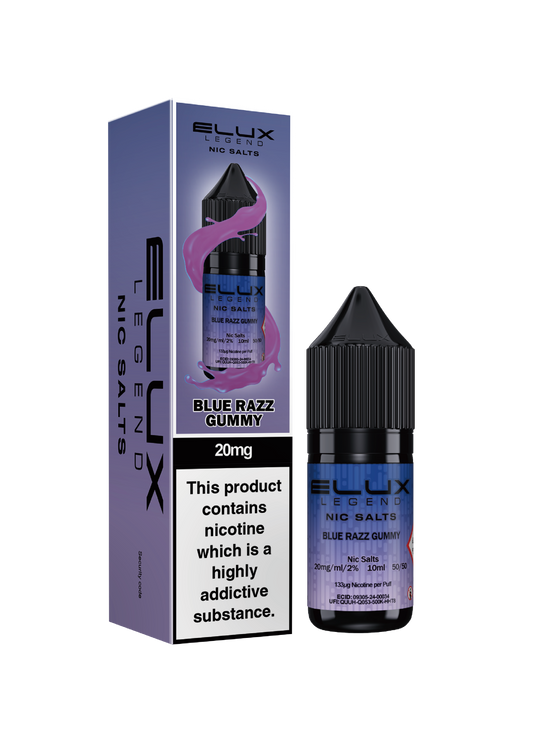 Blue Razz Gummy - ELUX NIC SALT 10 MG