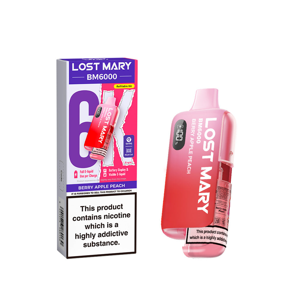 BERRY APPLE PEACH - LOST MARY BM6000 KIT