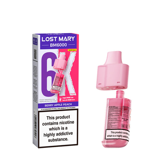 BERRY APPLE PEACH - LOST MARY BM6000 POD