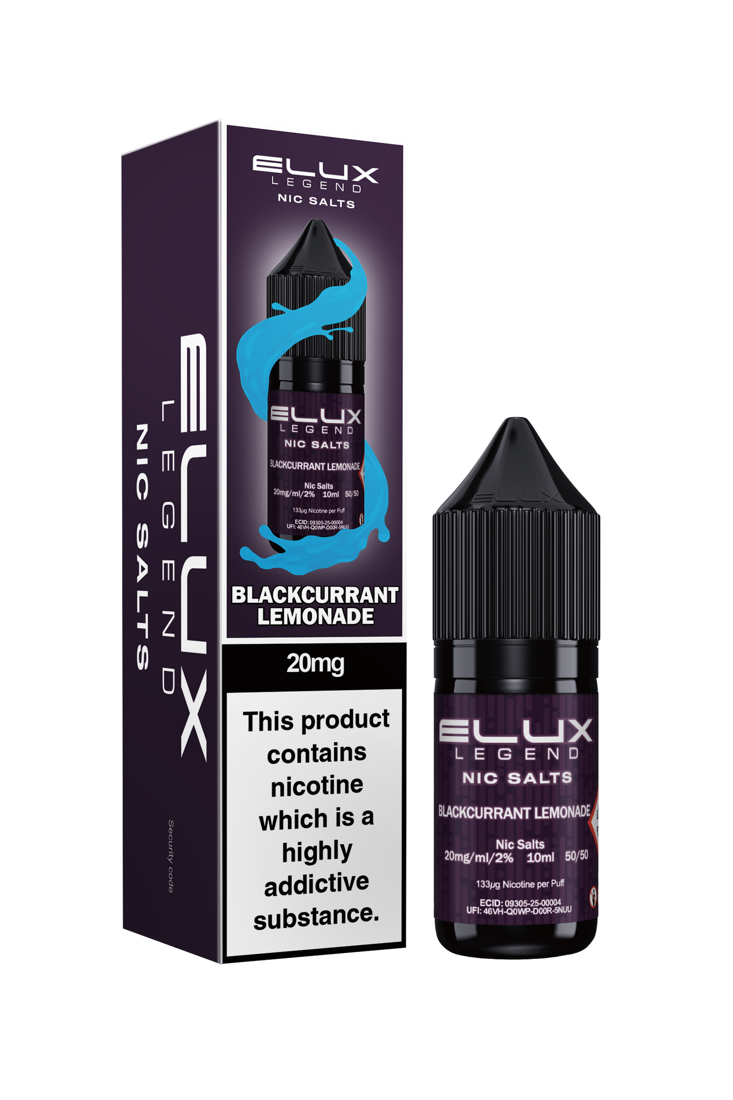 BLACKCURRANT LEMONADE - ELUX NIC SALTS 10 MG