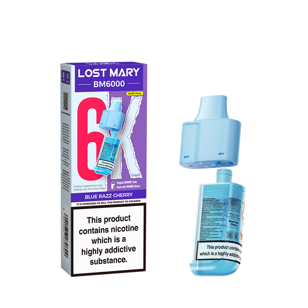 BLUE RAZZ CHERRY - LOST MARY BM6000 POD