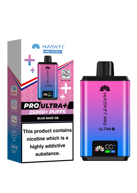 BLUE RAZZ GB - HAYATI PRO ULTRA 25K