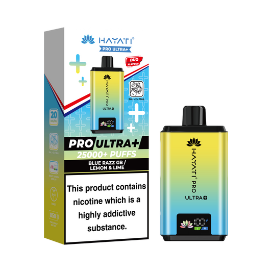 BLUE RAZZ GB/ LEMON LIME - HAYATI PRO ULTRA 25K