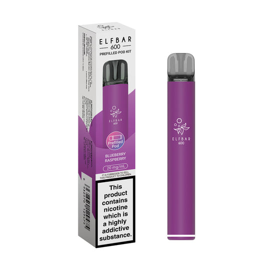 BLUEBERRY RASPBERRY - ELF BAR 600 PREFILLED POD KIT