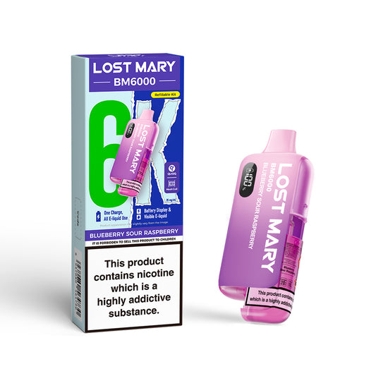 BLUEBERRY SOUR RASPBERRY - LOST MARY BM6000 KIT