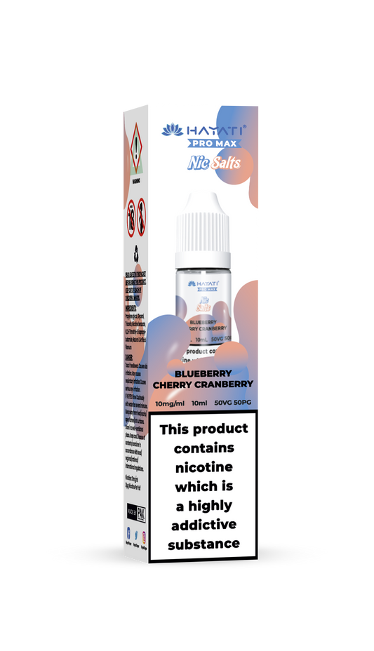 BLUEBERRY CHERRY CRANBERRY - HAYATI NIC SALTS 10 MG