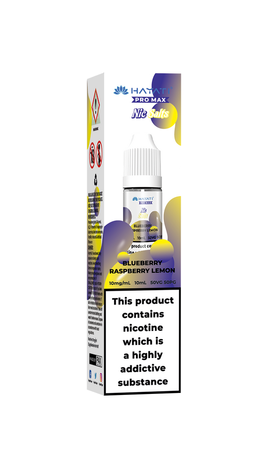 BLUEBERRY RASPBERRY LEMON - HAYATI NIC SALTS 10 MG