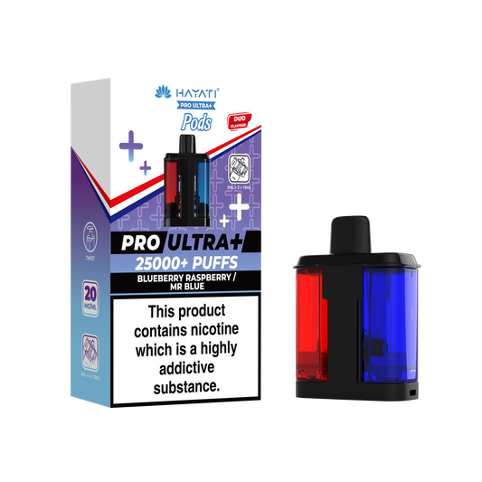 BLUEBERRY RASPBERRY/ MR BLUE - HAYATI PRO ULTRA PODS 25K+