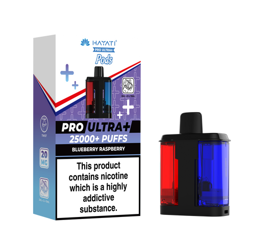 BLUEBERRY RASPBERRY - HAYATI PRO ULTRA PODS 25K+