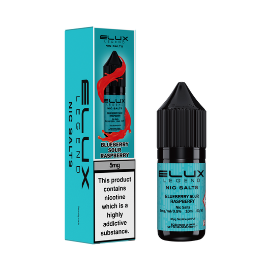 BLUEBERRY SOUR RASPBERRY - ELUX NIC SALTS 5MG