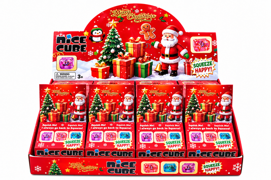CHRISTMAS SQUEEZE CUBE (12PK)