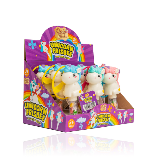 UNICORN FRISBEE CANDY TOY (9x10g) (HALAL) - CANDY PARADISE