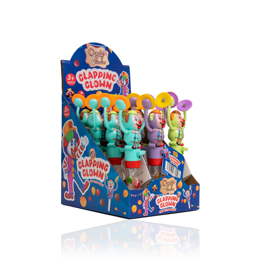 CLAPPING CLOWN CANDY TOY (12x10g) (HALAL) - CANDY PARADISE