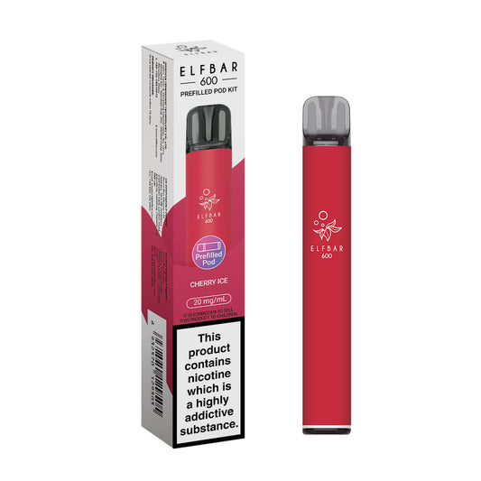 CHERRY ICE - ELF BAR 600 PREFILLED POD KIT