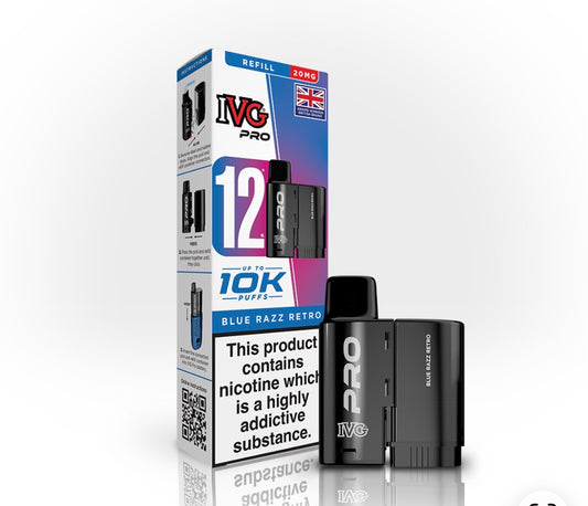 BLUE RAZZ RETRO - IVG PRO PODS