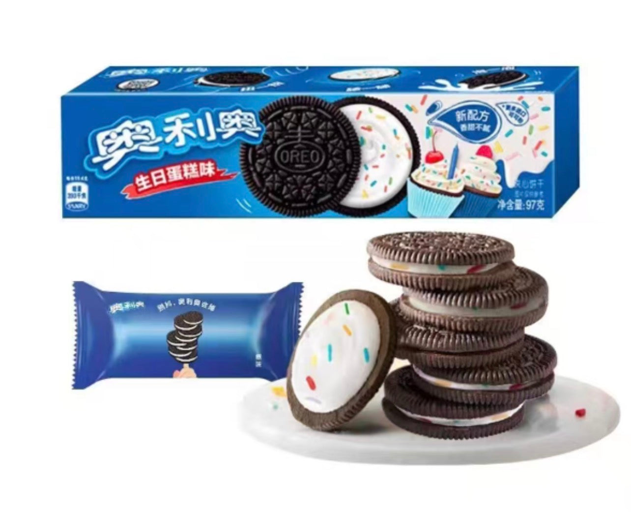 OREO SANDWHICH COOKIE BIRTHDAY CAKE (97gx24pk)
