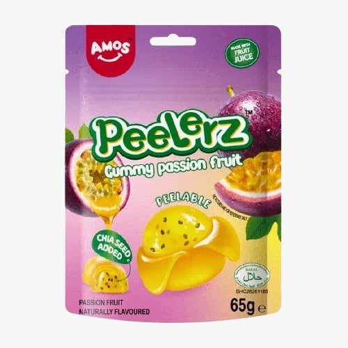 HALAL GUMMY PASSION FRUIT PEELERZ (1x 65g)