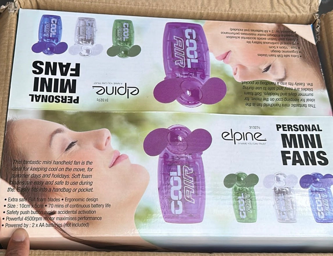 MINI FANS (24PK BATTERY NOT INC)