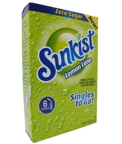 SUNKIST LEMON LIME SINGLES TO GO! (12PCS)