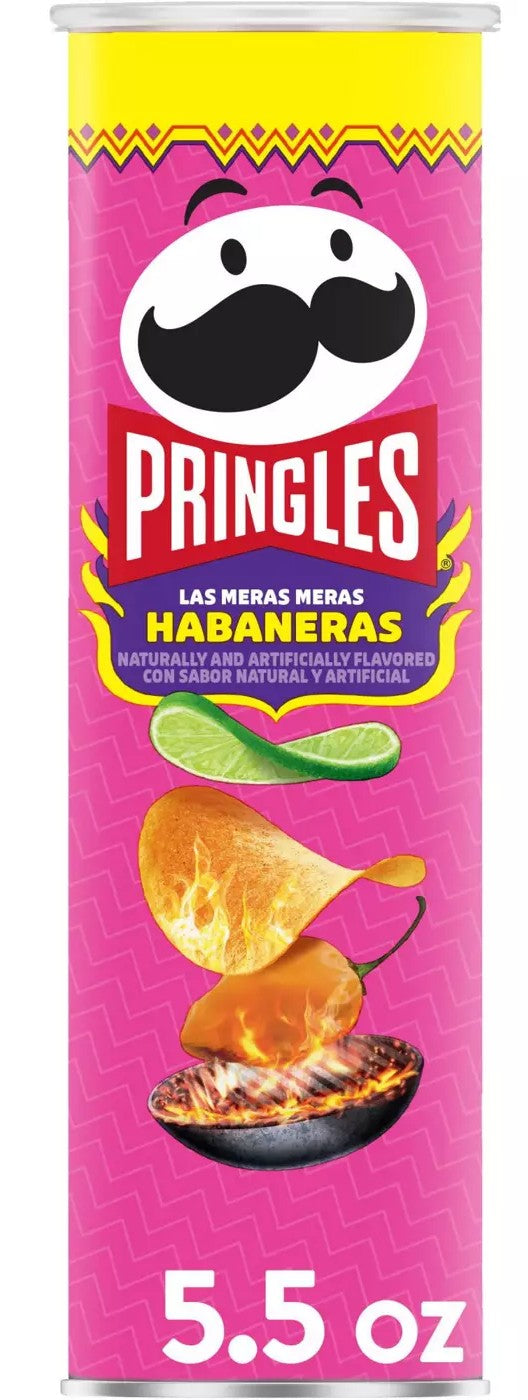 PRINGLES HABANERAS FRIES 5.5oz 14 pcs