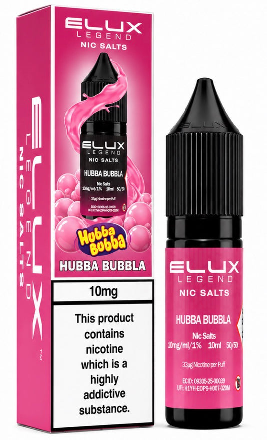 HUBBA BUBBLA - ELUX NIC SALT 10 MG