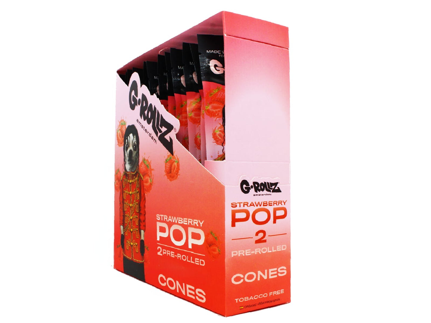 G-ROLLZ STRAWBERRY POP CONES (12PACK)