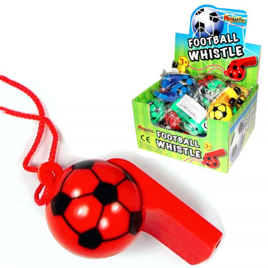 FOOTBALL WHISTLE (24PK)