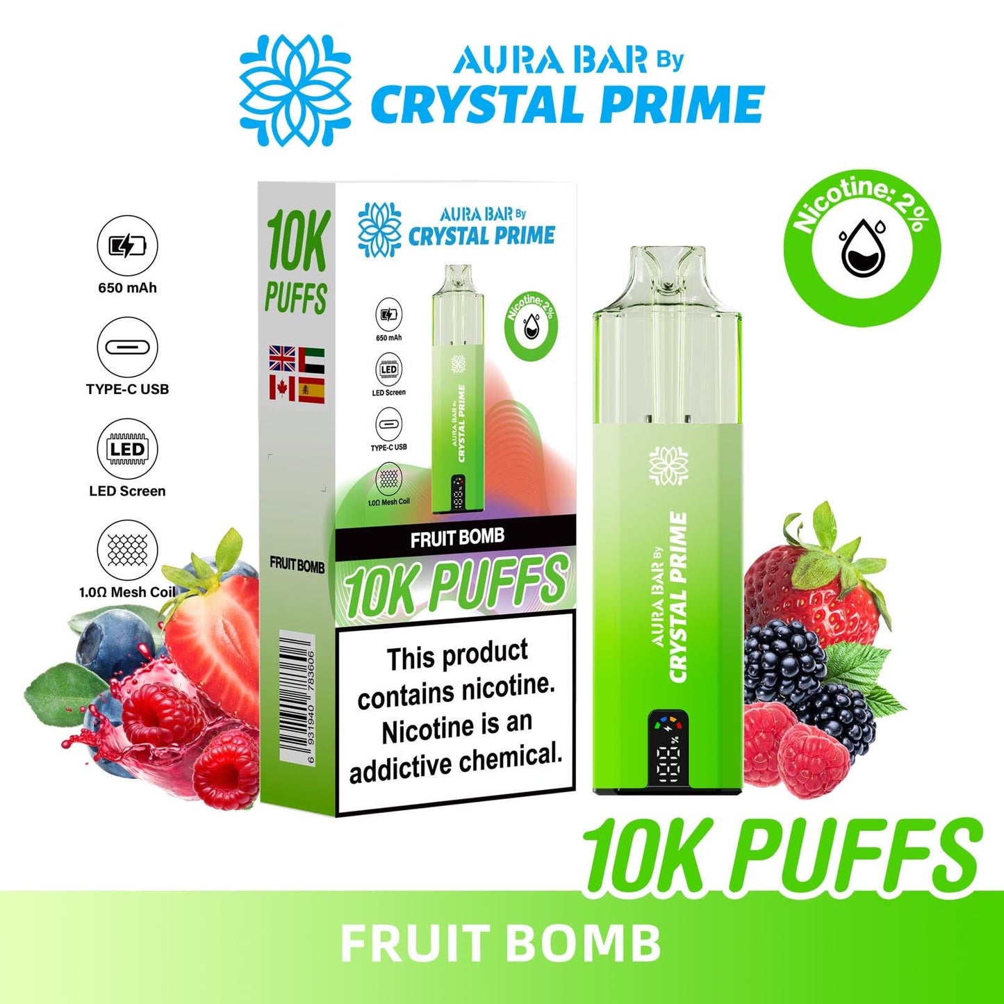 FRUIT BOMB - CRYSTAL PRIME 10K