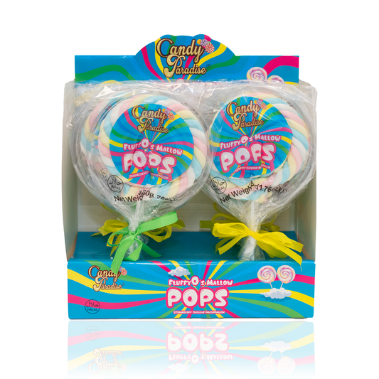 FLUFFYO's MALLOW POPS (12x50g) (HALAL) - CANDY PARADISE
