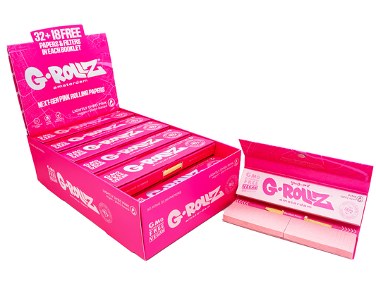 G-Rollz PINK Extra Thin Papers (24 Booklets)