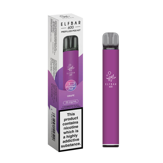 GRAPE - ELF BAR 600 PREFILLED POD KIT