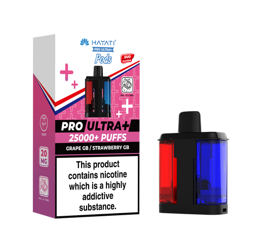 GRAPE GB STRAWBERRY GB - HAYATI PRO ULTRA PODS 25K+