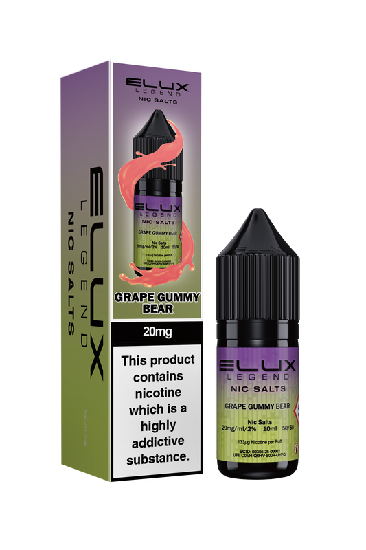 GRAPE GUMMY BEAR - ELUX NIC SALTS 10 MG