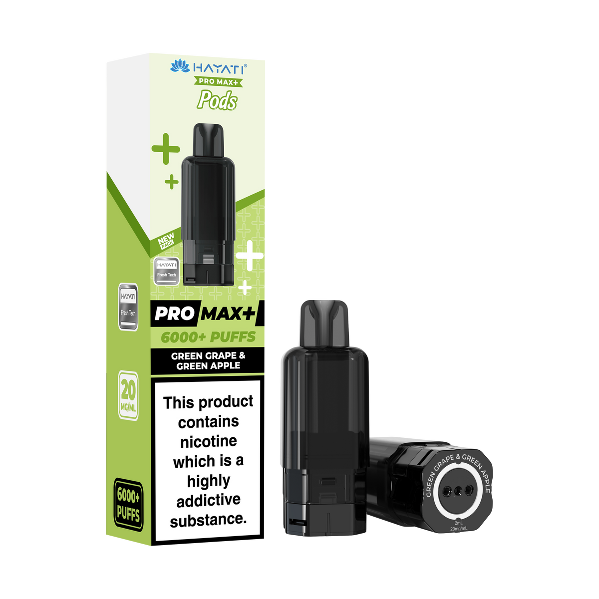 GREEN GRAPE & GREEN APPLE - PRO MAX + PODS