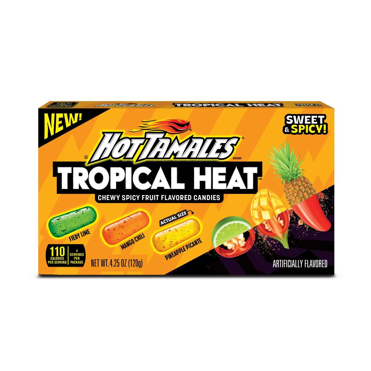 HOT TAMALES TROPICAL HEAT (12 X 4.25oz)