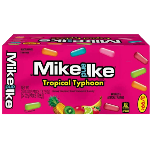 TROPICAL TYPHOON MIKE AND IKE CANDY 12 X 4.25 oz