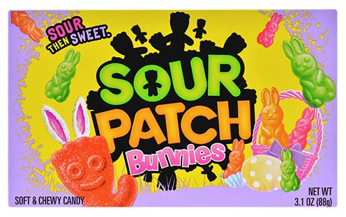 BUNNIES SOUR PATCH THEATRE BOXES 12 X 3.5 OZ