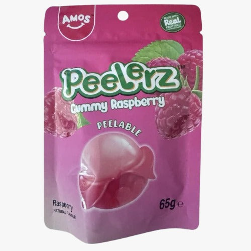 PEELERZ GUMMY RASPBERRY 12 X 65G