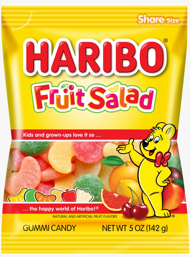 FRUIT SALAD AMERICAN HARIBO - 12 BAGS X 5 Oz