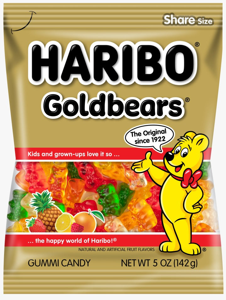 GOLD BEAR AMERICAN HARIBO - 12 BAGS X 5 Oz
