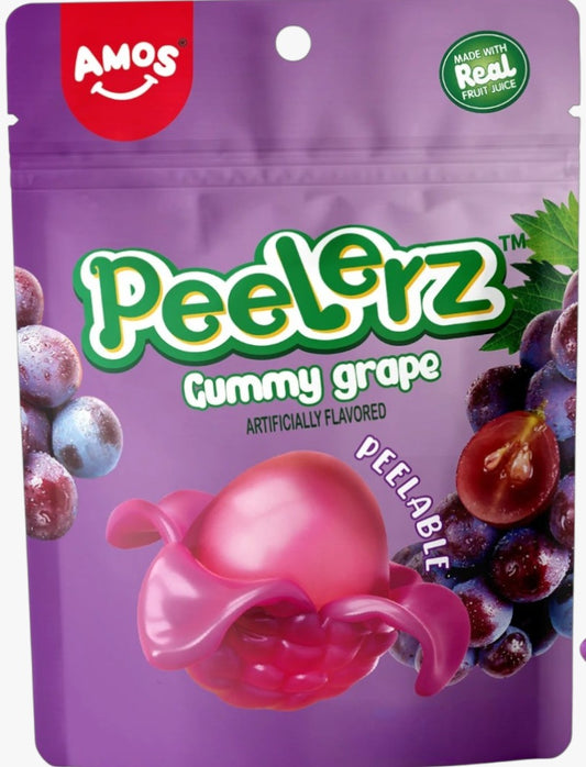 GUMMY GRAPE PEELERZ 12 X 65G